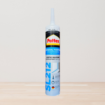 Pattex SL212 General Purpose Acetic Silicone Sealant - White