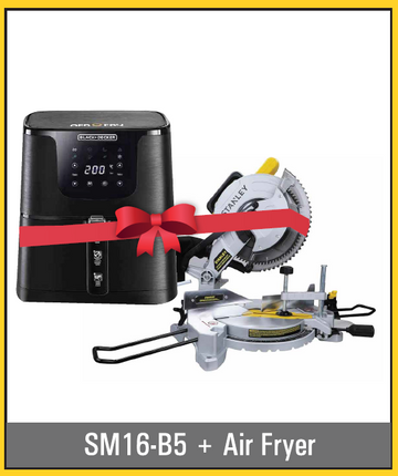 Stanley SM16-B5 1650W 254mm (10") Compound Mitre Saw + Free Air Fryer Gift
