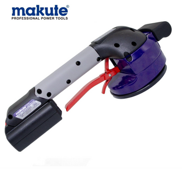 Makute TV1231 Mini Ceramic Vibrator 16.8V – Cordless Tile Vibrator with 6-Speed Adjustment & 2 Batteries, 123mm Suction, 4000–8000bpm