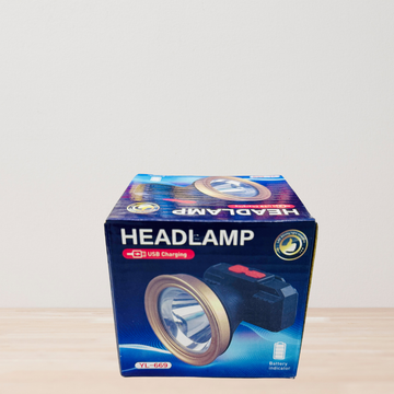 Rechargeable LED Headlamp with Battery Indicator