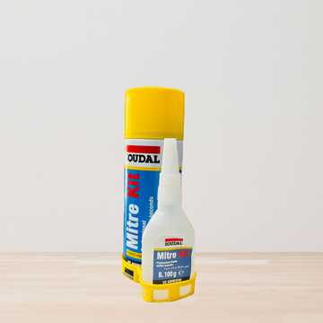 SOUDAL 2C Professional Adhesive Mitre Kit (100g Glue + 400ml Activator)