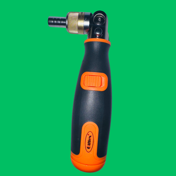 Giffex Multi‑Angle Ratchet Screwdriver – 90°/45°/180° Pivot Head, Forward/Reverse Lock, 10‑Bit Pop‑Out Storage