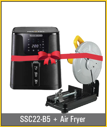 Stanley SSC22-B5 2200W 355mm Chop Saw + Free Air Fryer Gift
