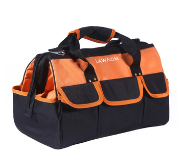 Lawazim Professional Tool Bag with Hard Plastic Bottom - Waterproof & Weatherproof