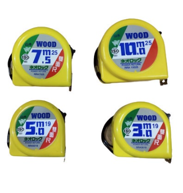 WOOD NeoLock Power Return Measuring Tape (Available in 3m, 5m, 7.5m & 10m)