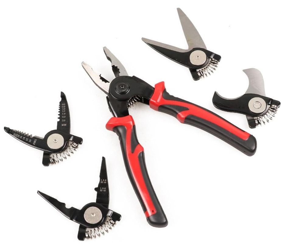 Professional Multi-Purpose Crimping Tool Kit with Interchangeable Dies