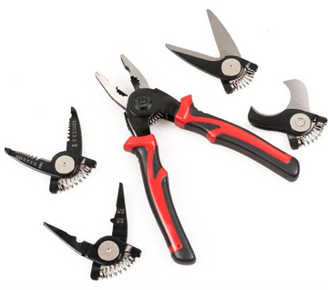 Professional Multi-Purpose Crimping Tool Kit with Interchangeable Dies