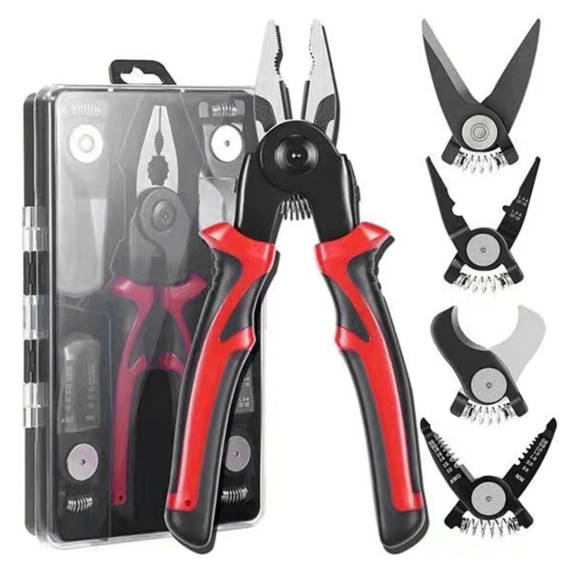 Professional Multi-Purpose Crimping Tool Kit with Interchangeable Dies