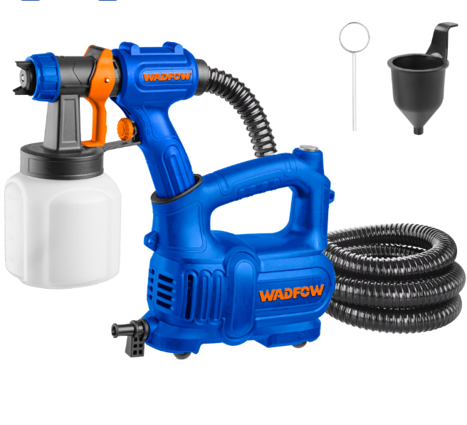 Wadfow Electric Paint Sprayer Gun 550W, 700ml/min Flow Rate, 800ml Tank – Efficient Sprayer for Walls, Furniture, Metal