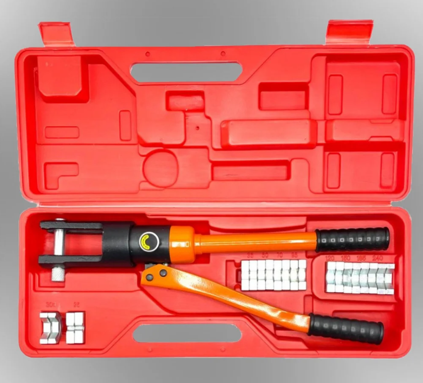 YQK-300 Hydraulic Crimping Tool 16-300mm², 16 Tons – Professional Manual Cable Lug Crimper Set with Dies