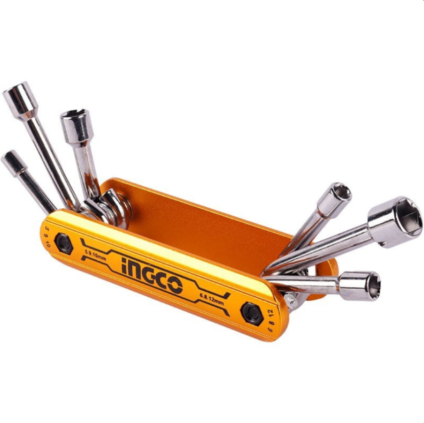 Ingco HFND0601 6pcs Folding Nut Driver Set (5–12mm)