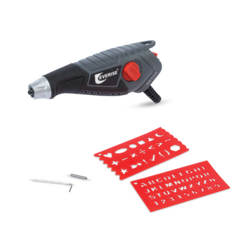 Everise Electric Engraving Tool – 5 Adjustable Modes, Black & Grey, Multi‑Material Engraver
