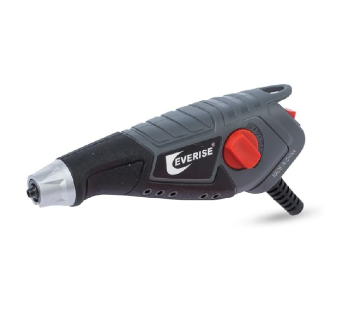 Everise Electric Engraving Tool – 5 Adjustable Modes, Black & Grey, Multi‑Material Engraver