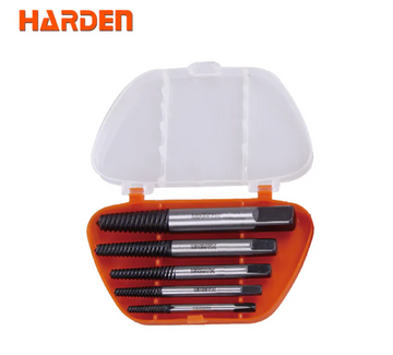 5‑Piece Screw Extractor Set, M3–M18 Range, Left‑Hand Spiral, Storage Box