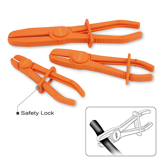 TOPTUL JGAO0301 3PCS Flexible Line Clamp Set – Fuel/Brake/Coolant/Vacuum Hoses