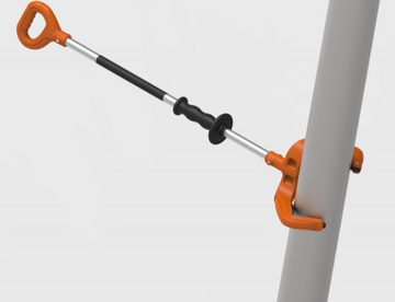 Drill Pipe Multi Handling Tool, Enclosed Handle – Fits 2⅜" to 6½" Pipe, 35° Wrist‑Lock 850/1200/1500mm Lengths