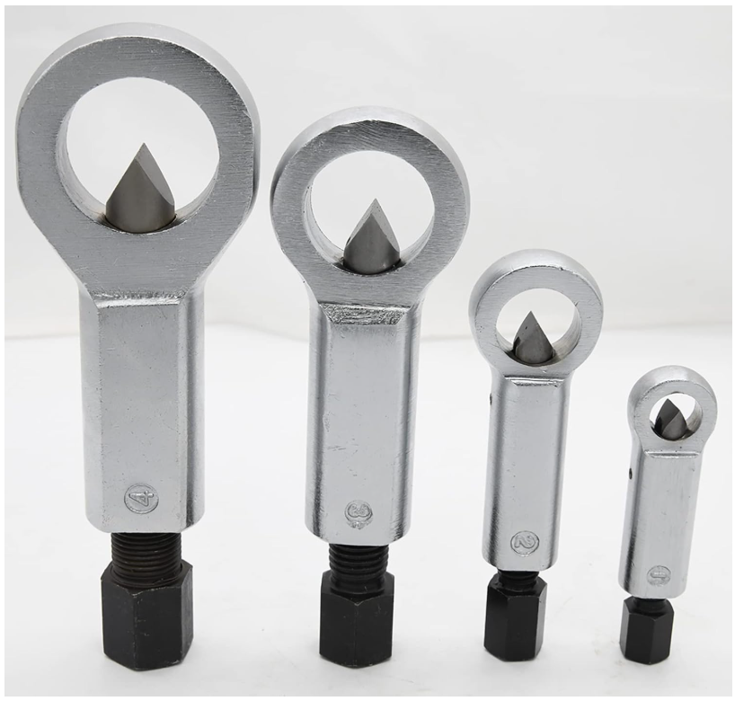 4‑Piece Heavy‑Duty Nut Splitter Set (12/14/18/21 mm)