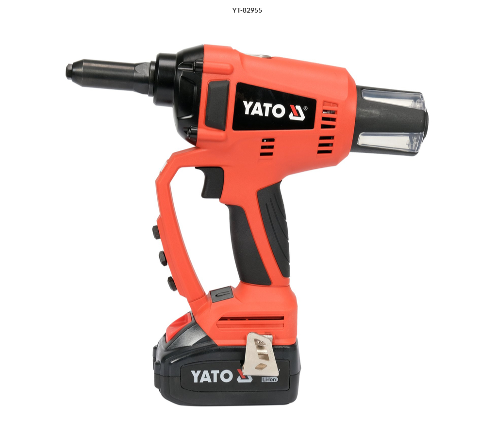 YATO YT-82955 18V Cordless Brushless Rivet Gun, 20,000 N Pulling Force