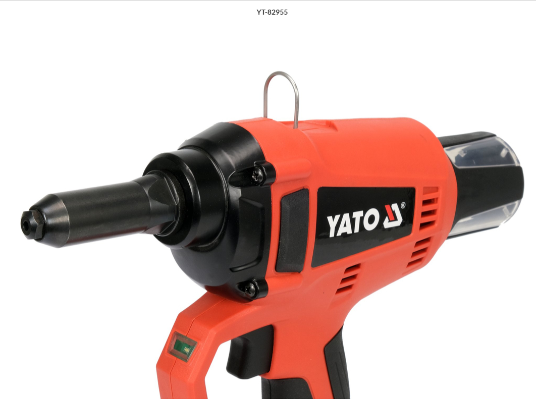 YATO YT-82955 18V Cordless Brushless Rivet Gun, 20,000 N Pulling Force