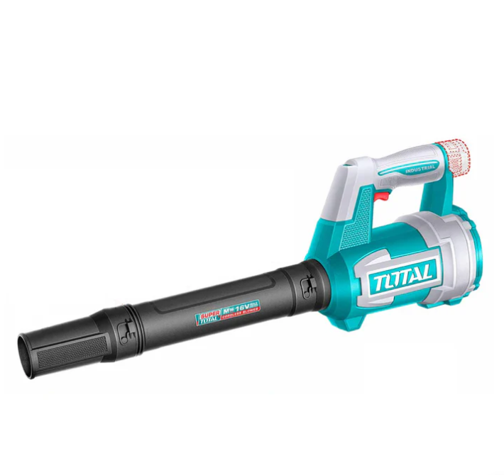 TOTAL M16 16V Cordless Blower TABLI168082 — 5 m³/min Airflow, 50 m/s Max Air Speed, with 2× 2.0Ah Batteries (TFBLI1620) + M16 Charger (TFCLI1613)