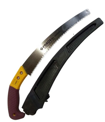 FORCE 300mm Curved Pruning Saw, Sharp Teeth, High‑Durability Blade, Non‑Slip Comfortable Handle.