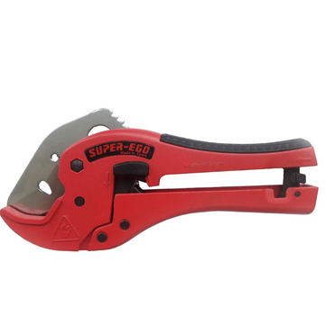 SUPER‑EGO Plastic Pipe Cutter 42 mm (Model 5680200) — Clean, Square Cuts for PVC, CPVC, PEX, PE, PP