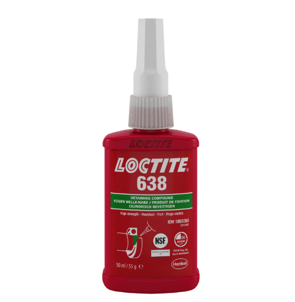 Loctite 638 High-Strength Green Retaining Compound (50ml)